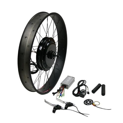 Front/Rear Brushless Gearless Motor 500W/1000W 26*4.0 Fat Tyre Bike Conversion Kit