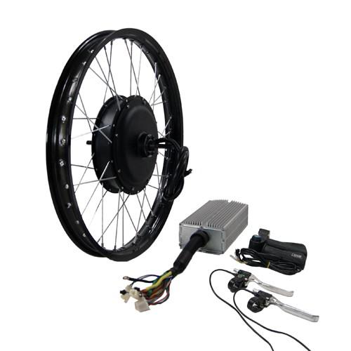 Rear Wheel Brushless Gearless Motor 60V/72V/84V/96V 5000W Hub Motor Conversion Kit