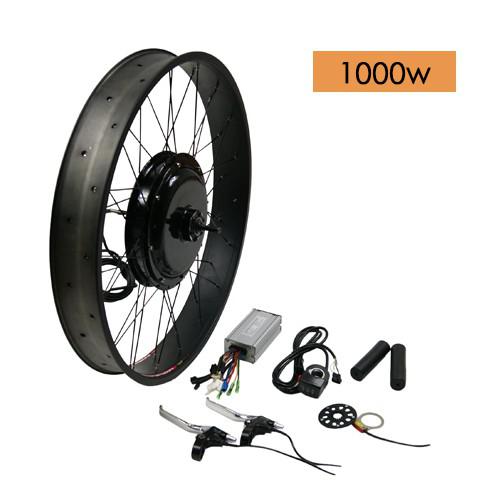 Cnebikes Front Rear Wheel Brushless Gearless Motor 48V 1000W Fat Tyre Motor Bike Conversion Kit