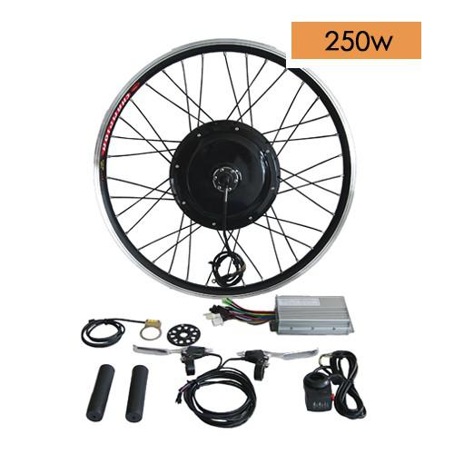 Front Rear Brushless Geared Motor 36V 250W Gearless Hub Motor Bike Bicycle Conversion Kit