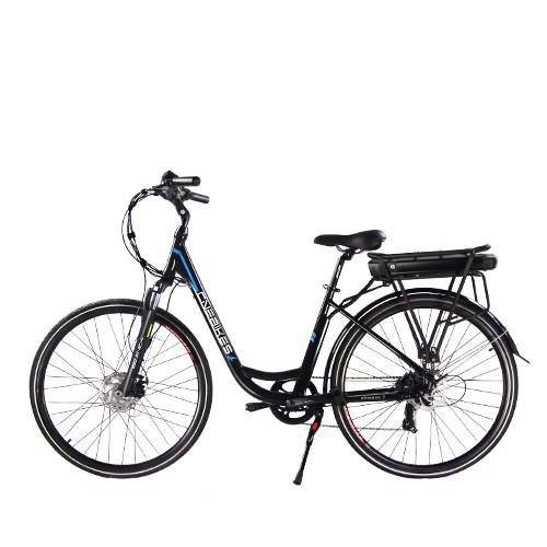 Electric Bike 26inch 36V 48V 250W 10.4Ah Rear Rack Type 25km/h Mileage 30km With LED Display For Lady CF700C City Bike