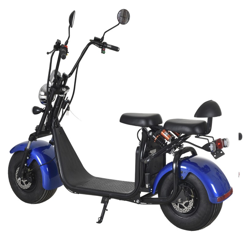 EEC COC Electric Scooter 10"/12" Fat Tire 60V 1500W 12A/20A Electric Scooter Bike C07A